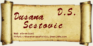 Dušana Šestović vizit kartica